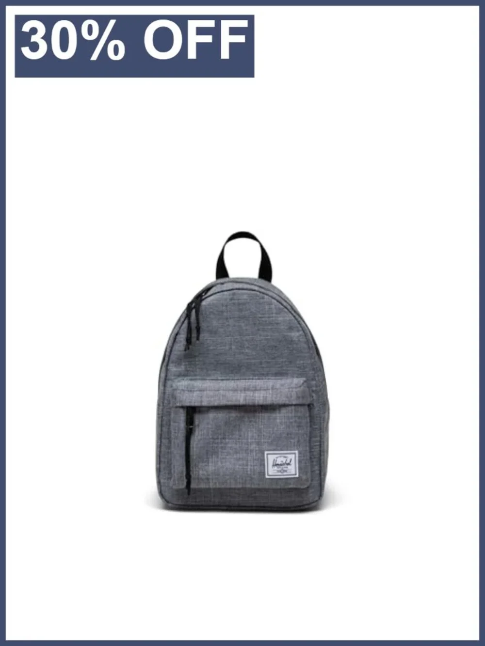 Herschel Classic Backpack Raven Crosshatch Mod Mini 6.5L Travel Daypack